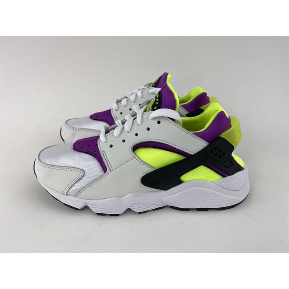 Nike Air Huarache Magenta Green White Women's Sneakers Shoes - Picture 10 of 12